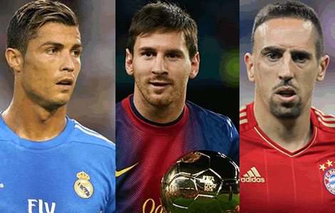 Ronaldo, Messi, Ribery pour la finale