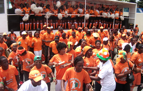 Les supporters ivoiriens quittent Abidjan le 18 janvier