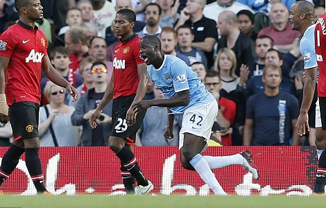 Yaya et City au dessus de Manchester