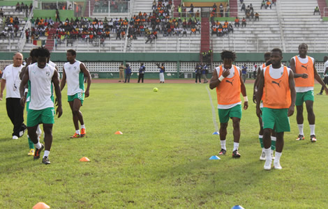 Mi-temps; Côte d'Ivoire 0- Guinée 0