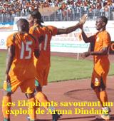 Eliminatoires CAN 2008 / CIV 5 - 0 Gabon:  Les El?phants ?crasent les Panth?res