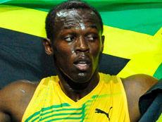Usain Bolt:  "Je peux courir en 9"40"